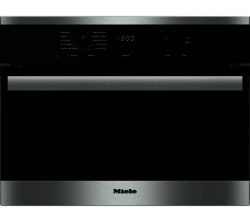 Miele H 6200 BM Built-in Combination Microwave - Stainless Steel & Black